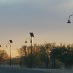 gila river solar powered street light project