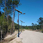 outdoor Solar led trail Lighting for National Guard