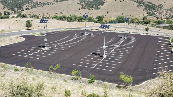 Commercial solar path lights